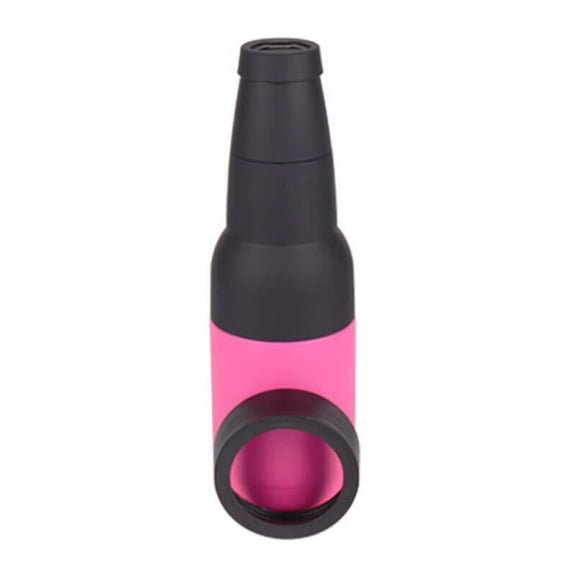 XYRSRUW Stainless Steel Can Cooler, Insulated Beverage Holder with Built-in Bottle Opener, Double Wall Vacuum Insulated Drink Container, Portable Cooler for Beer and Cans(Hot Pink)