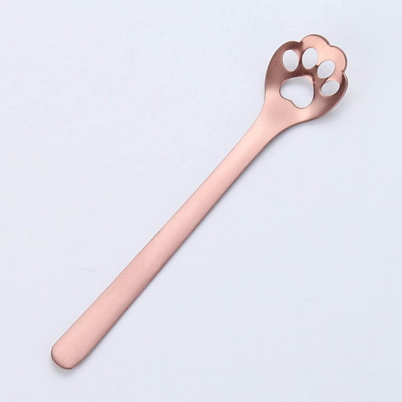 XYRSRUW Stainless Steel Coffee Spoon, Durable Stirring Spoon for Tea and Mug, Hollowed Out Spoon for Ice Cream and Pudding
