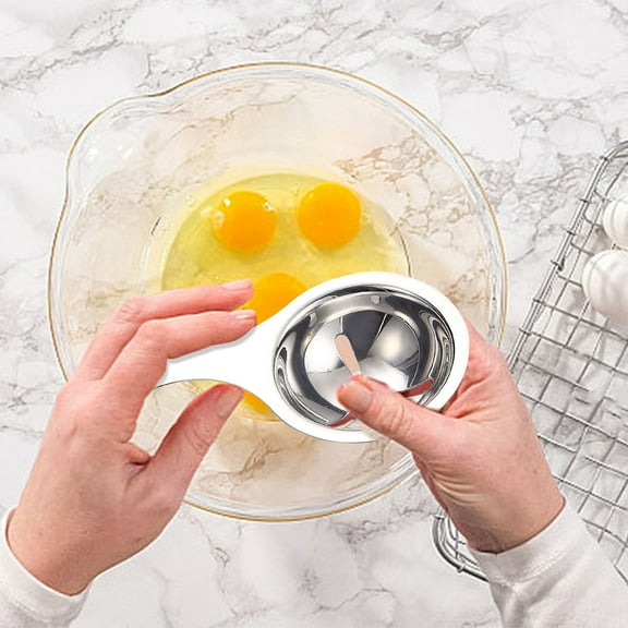 XYRSRUW Stainless Steel Egg White Separator, Durable Egg Separator for Baking, Efficient Egg Yolk Separator Tool, Dishwasher Safe Egg Separation Gadget for Culinary Use