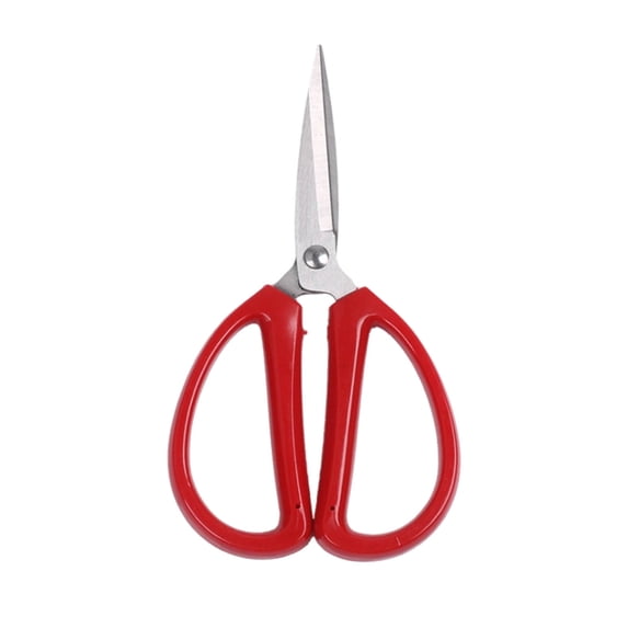 XYRSRUW Stainless Steel Household Scissors, Multi-Purpose Cutting Scissors with Comfortable Handles, Durable Fabric and Thread Cutters, Ergonomic DIY Small Scissors for Office and Study(Red)
