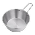 thumbnail image 1 of XYRSRUW Stainless Steel Rice Bowl, Versatile Snack Serving Bowl with Handle, Elegant Dinnerware for Hot and Cold Dishes, Durable Dining Bowl for Home or Restaurant Use, 1 of 6