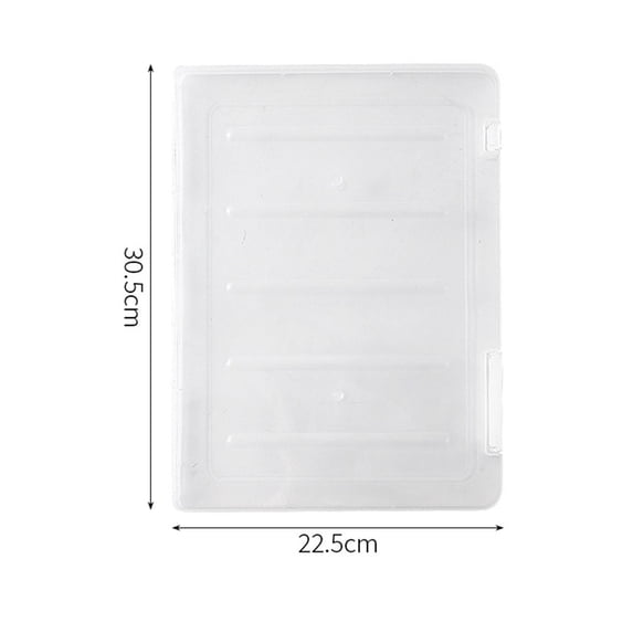 XYRSRUW Transparent File Storage Box for Documents, Clear ID Organizer for Certificates, Stackable Document Holder for Office Supplies, Versatile Storage Container for Home and School