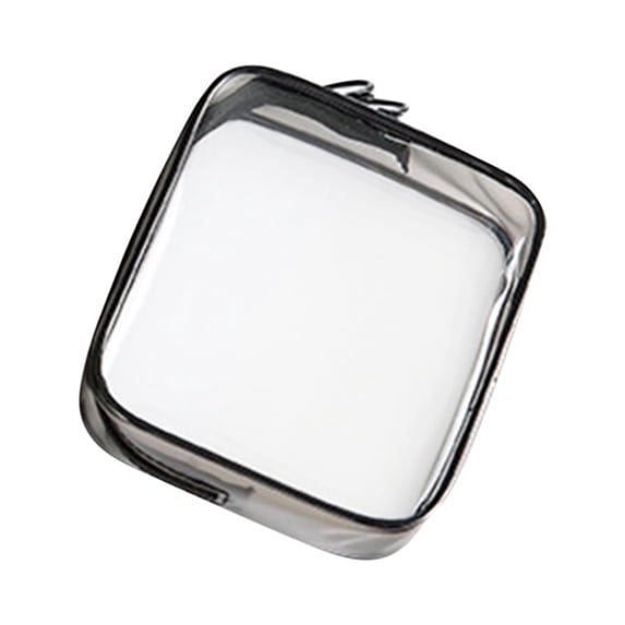 XYRSRUW Transparent PVC Makeup Bag, Portable Travel Toiletry Organizer, Multifunctional Travel Cosmetic Pouch, Versatile Clear Wash Storage Bag