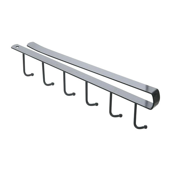 XYRSRUW Under Cabinet Hanger Rack, Over Shelf Hook Organizer, Kitchen Utensil Holder, Bathroom Towel Storage Solutions