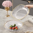 thumbnail image 1 of XYRSRUW Plastic Vegetable Salad Bowl, Durable Kitchen Tool, Versatile Snack Tray for Home & Outdoor Use, Ideal for Parties and Picnics(Clear), 1 of 6