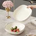 thumbnail image 1 of XYRSRUW Plastic Vegetable Salad Bowl, Durable Kitchen Tool, Versatile Snack Tray for Home & Outdoor Use, Ideal for Parties and Picnics(White), 1 of 6