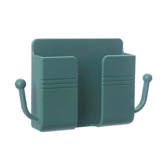 XYRSRUW Wall Mounted Storage Box for Remote Controls, Plastic Charging Station for Phones, Multi-Purpose Organizer for Toiletries and Stationery, Space-Saving Wall Holder for Home and Office