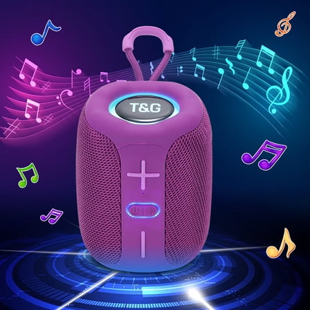 XYRSRUW Wireless Bluetooth Speaker, Portable Handheld Speaker with Colorful Lights, Compact Bluetooth Audio Device, Rechargeable Outdoor Speaker for Music Enjoyment