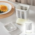 thumbnail image 1 of XYRSRUW Yogurt Filter Strainer for Lactic Acid Preparation, Yogurt Whey Separator for Cheese Making, High Capacity Yogurt Drainer with Transparent Lid, 1 of 6