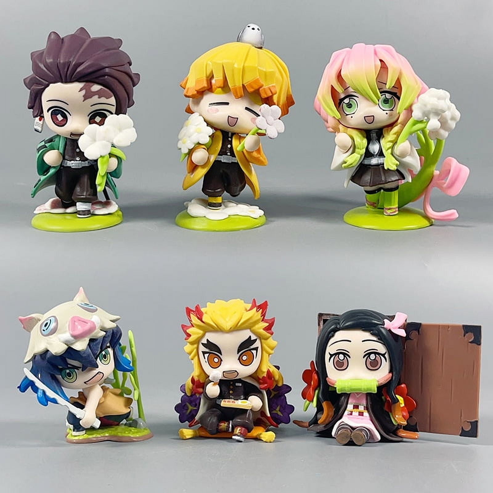 XYSM Demon Slayer Anime Collectible Figures Tanjirou Nezuko Zenitsu 9cm