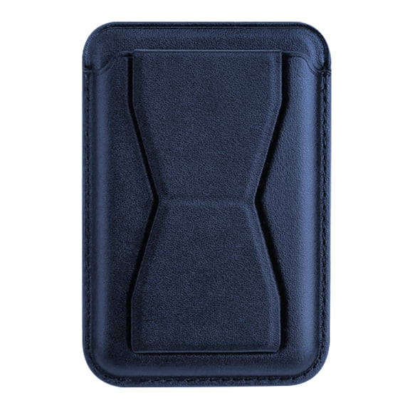 XYST 3-in-1 Phone Wallet with Adhesive Card Holder, Stand, and Grip, Navy Blue