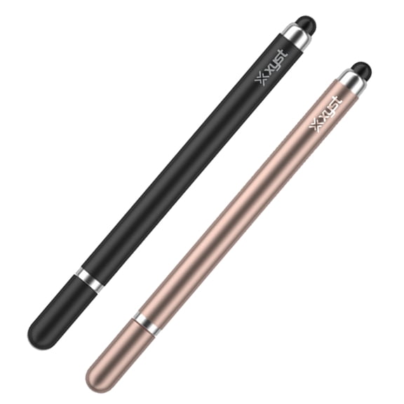 XYST Dual-Tip Stylus Pen Precision Disc and Soft Rubber Tips for Touch-Screens, 2 Pack XYS-STL2PBR