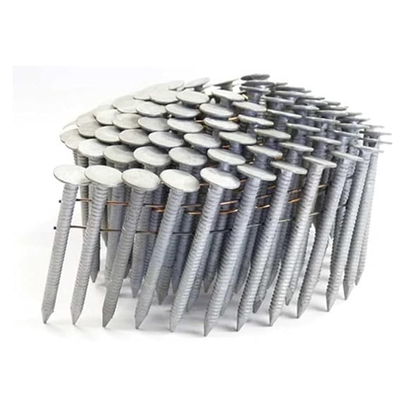XYT 1-3/4 Inch Ring A153-D HDG Coil Roofing Nails, 1200 Count