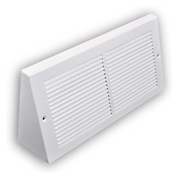 XYT 3.5 inch Depth Stamped Steel Triangular Baseboard Grill - 14 x 06 Duct Opening