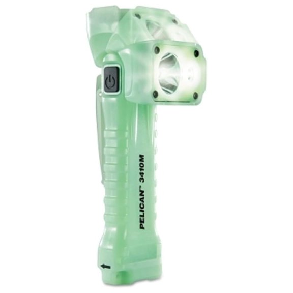 XYT 3410 Right Angle LED Flashlight with Magnetic Clip (Photo Luminescent Body)