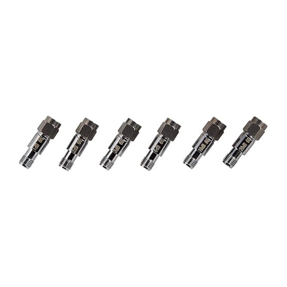 XYT Attenuator Kit - Bundle of 6pc 2W 50 Ohm SMA in-Line Attenuators Provides Highly Attenuation from 1dB to 42dB in 1dB Increments. 1dB, 2dB, 3dB, 6dB, 10dB