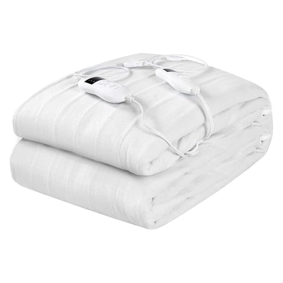 XYT Dual Control Heated Mattress Pad, Electric Heating Pads, Twin/Full/Queen/King Bed Warmer w/ 8 Heat Levels, 4 Timings, Overheating Protection, Machine Washable