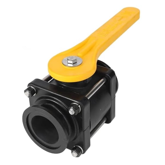 XYT MV220CF 2" Full Port Manifold Flange Ball Valve, Polypropylene, Max 150 PSI