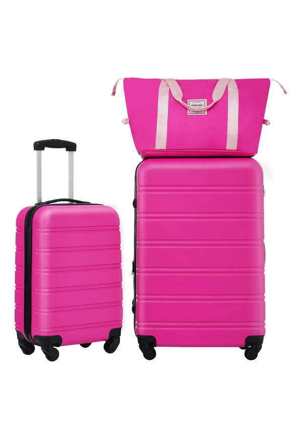 Hardshell Luggage Sets 2Pcs + Bag  Suitcase with TSA Lock Lightweight 20” + 28”