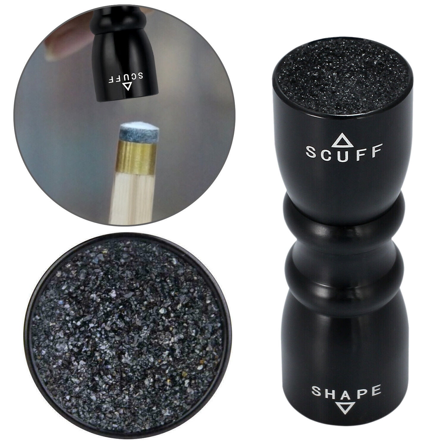 Pool Cue Tip Shaper & Scuffer - Billiard Accessories Tool For Square