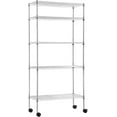 thumbnail image 1 of XYTREW Storage Shelves 2100Lbs Capacity, 6-Shelf on Casters 48" L×18" W×72" H Commercial Wire Shelving Unit Adjustable Layer Metal Rack Strong Steel for Restaurant Garage Pantry Kitchen, 1 of 14