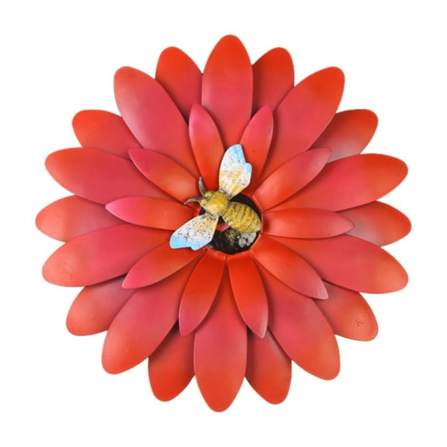 XYUSMYT Sunflower Wall Hanging Wrought Plant Ornament Metal Flower Wall