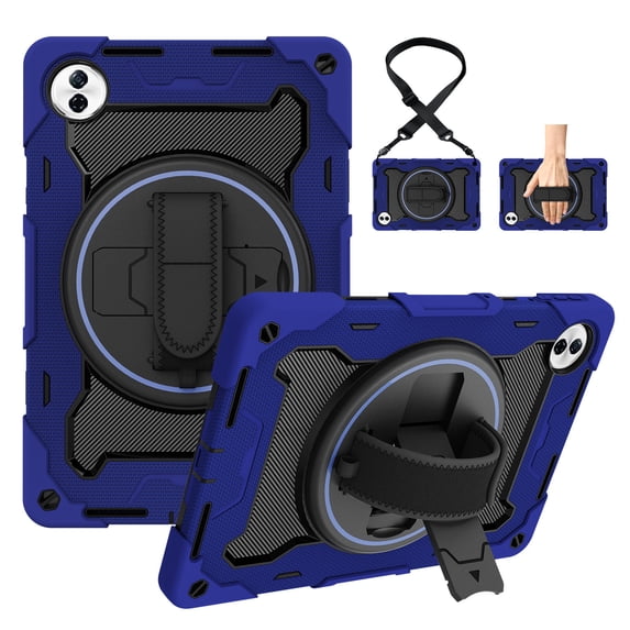 Tablet Case for Honor Pad 10/Honor Tablet 10 HEY3-W00 12.1 inch with Hand/Shoulder Strap, Shockproof Rugged, Blue
