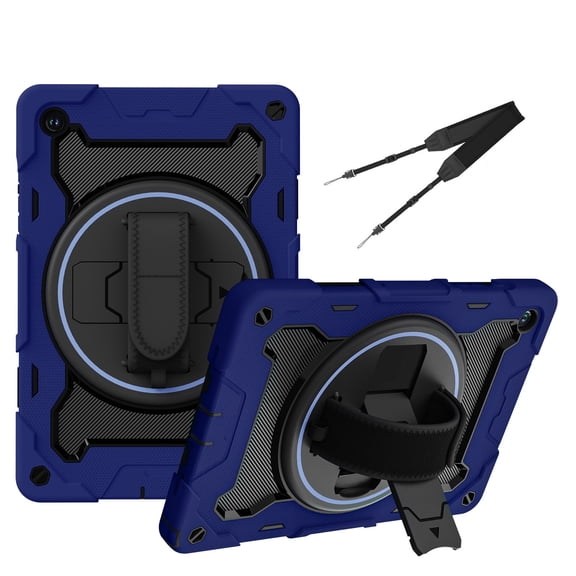 Tablet Case for Samsung Galaxy Tab A11+/A11 Plus 11 inch 2025 with Hand/Shoulder Strap, Shockproof Rugged, Blue