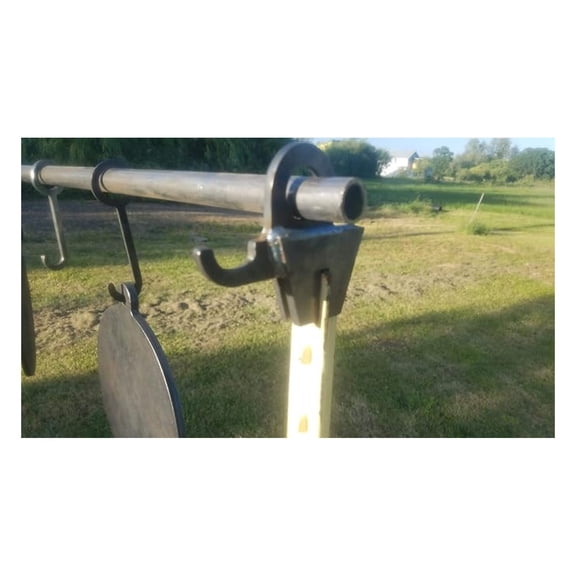 XYX AR 500 T Post Conduit Target Stand W/Integrated Gong Hanger (2 Pack)