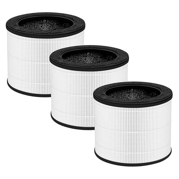 XYX Airmega 100 3-in-1 True HEPA Activated Carbon Filter Replacement For Airmega 100 3 Packs