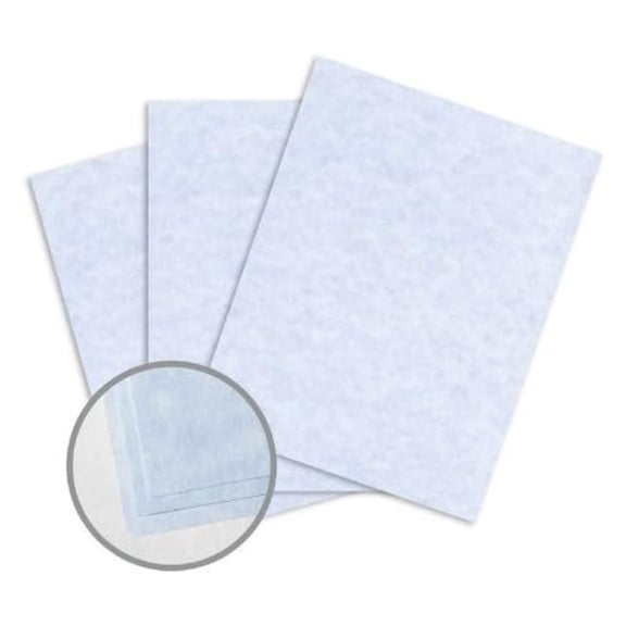 XYX Blue Card Stock - 8 1/2 x 11 in 65 lb Cover Vellum 30% Recycled 250 per Package