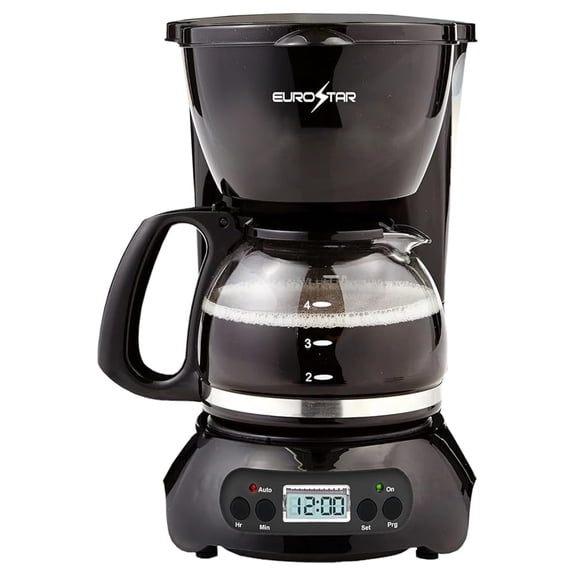 XYX CM720BT 4-Cup Programmable Coffeemaker, Black