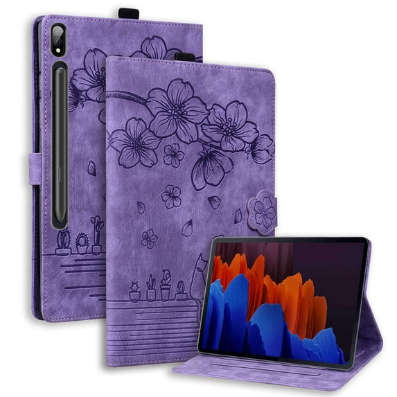 XYX for Samsung Galaxy Tab S8 Ultra 14.6 Inch Soft Tablet Case, Space Solid Print, Purple, New, 1 Count, 1 Pack