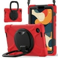 thumbnail image 1 of XYX Case for Lenovo Tab One 8.7 inch/K9 TB305FU 2025, 360 Degree Rotating Hand Grip Shockproof Cover with Shoulder Strap, Red, 1 of 7