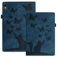 thumbnail image 1 of XYX Case for Lenovo Tab P11 Plus, Butterfly Cat Slim Folio Stand Cover for Lenovo Tab P11 11.0 inch 2020 Model (TB-J606F/J606X), Dark Blue, 1 of 7