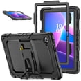 thumbnail image 1 of XYX for Lenovo Tab 10.1 2025 TB-311XU/K10C TB-311FU Case 10.1 inch, 3in1 Heavy Duty Shockproof Tablet Case with Stand, Shoulder Strap, Black, 1 of 7