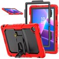 thumbnail image 1 of XYX for Lenovo Tab 10.1 2025 TB-311XU/K10C TB-311FU Case 10.1 inch, 3in1 Heavy Duty Shockproof Tablet Cover with Stand, Shoulder Strap, Red, 1 of 7