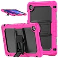 thumbnail image 1 of XYX For Lenovo Tab TB-311XU/K10C TB-311FU Case 10.1 inch, 3in1 Heavy Duty Shockproof Tablet Case with Stand, Shoulder Strap, Rose, 1 of 7