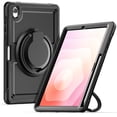 thumbnail image 1 of XYX Case for Samsung Galaxy Tab S10 Lite 10.9 Inch with Rotating Stand, Shoulder Strap, 2in1 Shockproof Cover, Black, 1 of 7