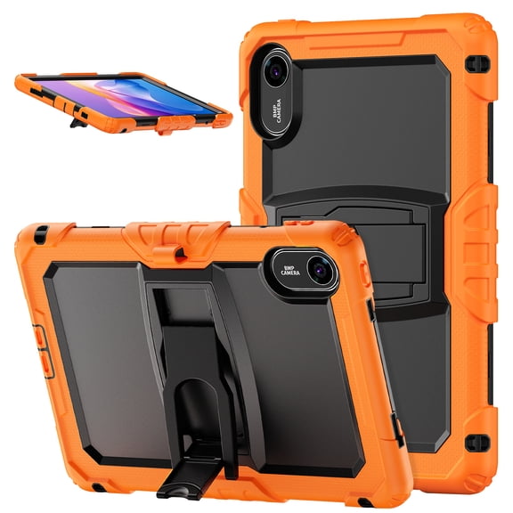 XYX For Xiaomi Redmi Pad 2 Case 11 inch, 3in1 Heavy Duty Shockproof Tablet Case with Stand, Shoulder Strap, Orange