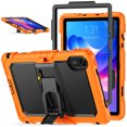 thumbnail image 1 of XYX for Xiaomi Redmi Pad 2 Case 11 inch, 3in1 Heavy Duty Shockproof Tablet Cover with Stand, Shoulder Strap, Orange, 1 of 7