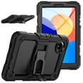 thumbnail image 1 of XYX For Xiaomi Redmi Pad SE 2024 Case 8.7 inch, 3in1 Heavy Duty Shockproof Tablet Case with Stand, Shoulder Strap, Black, 1 of 7