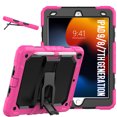 thumbnail image 1 of XYX For iPad 9th/8th/7th Generation 10.2 inch Case, 3in1 Heavy Duty Shockproof Tablet Case with Stand, Shoulder Strap, Rose, 1 of 7