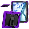 thumbnail image 1 of XYX For iPad Air 11 inch (2025 M3/2024 M2) Case, 3in1 Heavy Duty Shockproof Tablet Case with Stand, Shoulder Strap, Purple, 1 of 7