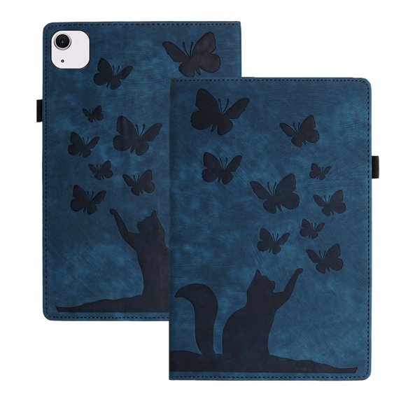 XYX Case for iPad Air 11 inch (M4 2026/M3 2025/M2 2024), Butterfly Cat Slim Folio Stand Cover, Dark Blue