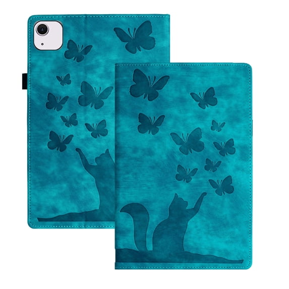 XYX Case for iPad Air 11 inch (M4 2026/M3 2025/M2 2024) Butterfly Cat Slim Folio Stand Cover, Light Blue