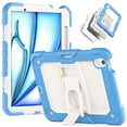 thumbnail image 1 of XYX for iPad Air 5th/4th Generation 10.9 Inch 2022/2020 Case, 3in1 Heavy Duty Shockproof Tablet Case with Stand, Shoulder Strap, Cream Navy, 1 of 7