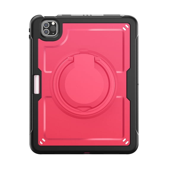 XYX Case for iPad Air 5th Generation/ iPad Air 4th Generation 10.9 inch with Rotating Stand, Shoulder Strap, 2in1 Shockproof Cover, Rose