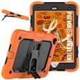 thumbnail image 1 of XYX For iPad Mini 5th/4th Generation Case 7.9 inch 2019/2015, 3in1 Heavy Duty Shockproof Tablet Case with Stand, Shoulder Strap, Orange, 1 of 7