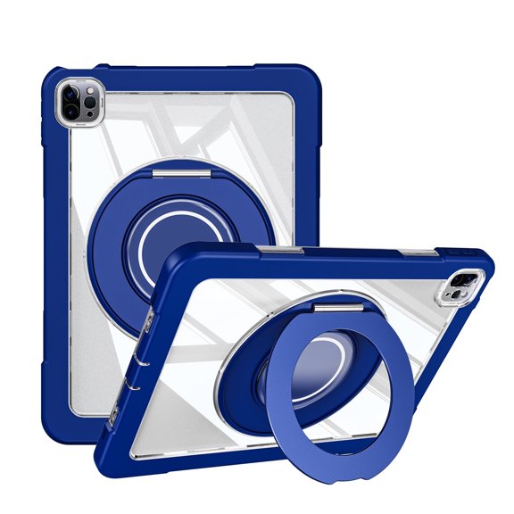 XYX Shockproof Tablet Case for iPad Pro 11 inch 4th/3rd/2nd Gen (2022/2021/2020) with 360 Rotating Stand, Slim Lightweight Protective Case, DarkBlue